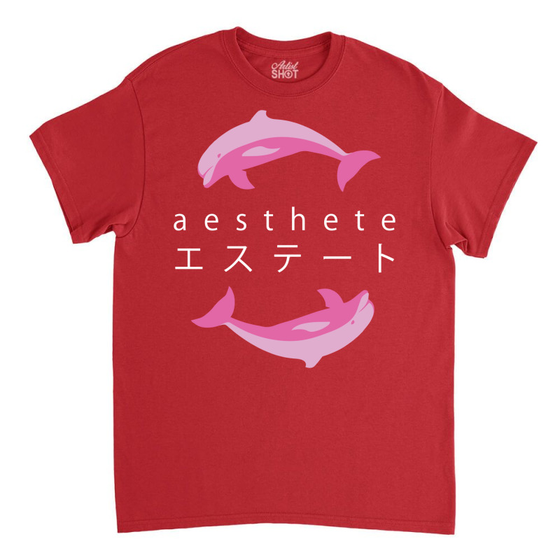 Vaporwave Aesthetic  Aesthete  Dolphins Classic T-shirt | Artistshot