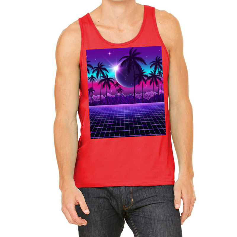 Twilight Retrowave Tank Top by muingalivera | Artistshot