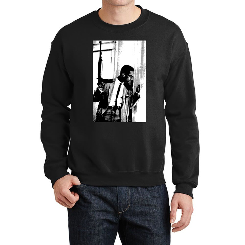 The Malcolm X Black Heritage Artwork Crewneck Sweatshirt by SamAlexanderMcnutt | Artistshot