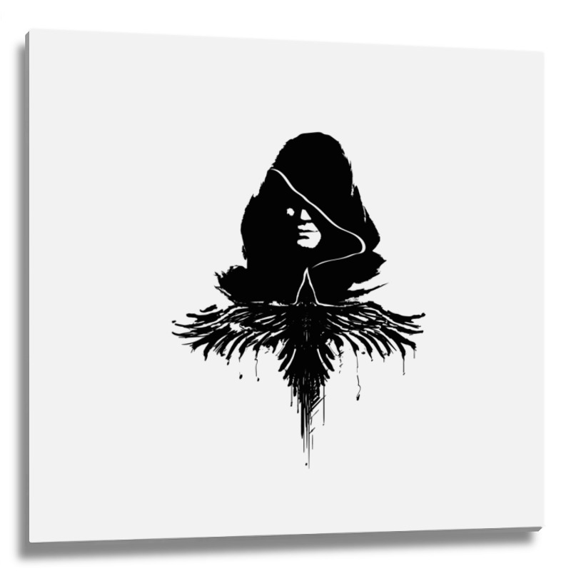 The Crow 9 Metal Print Square | Artistshot