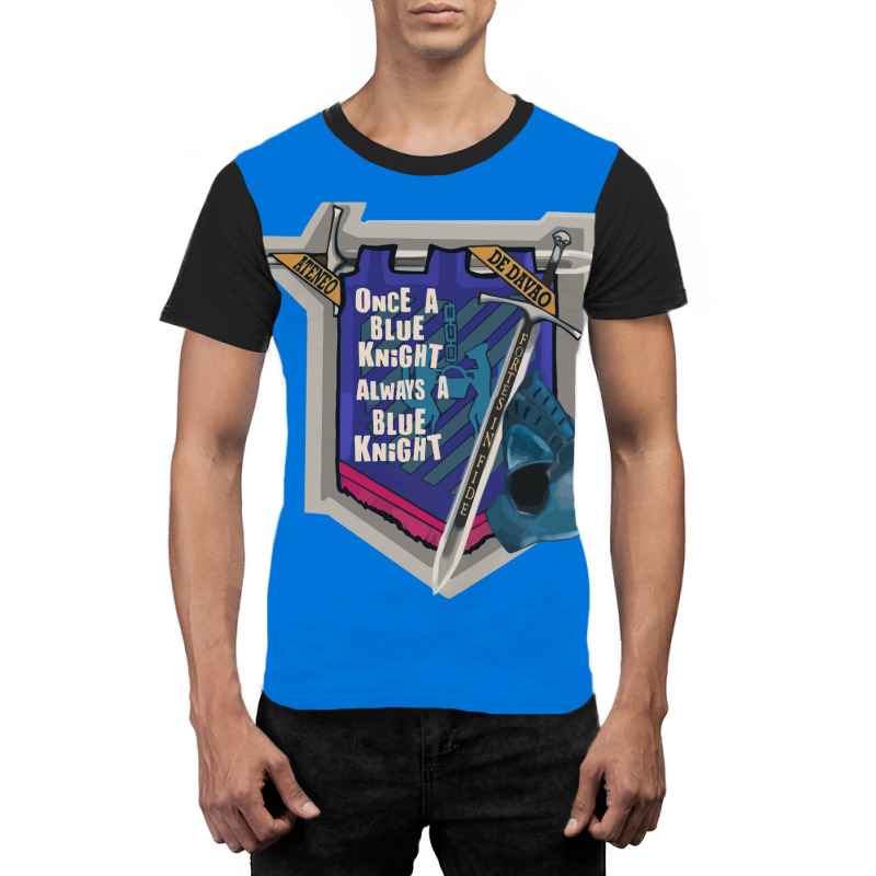 Ateneo De Davao, Once A Blue Knight Souvenir Graphic T-shirt by nuzum | Artistshot