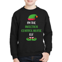 Infection Control Nurse Elf Christmas Family Matching Funny T Shirt Youth Sweatshirt | Artistshot