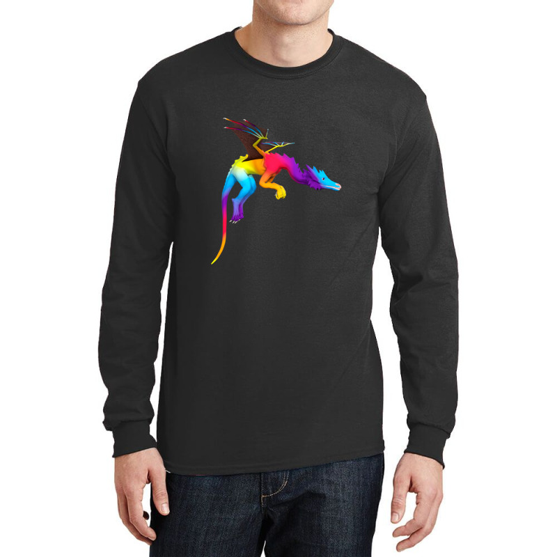 Fairy Tale Rainbow Dragon 1 Long Sleeve Shirts by IsabelConstance | Artistshot