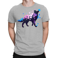 Transgender Pride Galaxy Wolf (requested) T-shirt | Artistshot