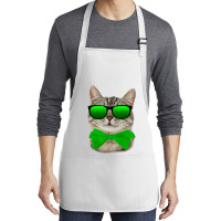 St Patricks Day Irish Cat Medium-length Apron | Artistshot