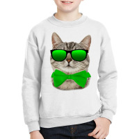 St Patricks Day Irish Cat Youth Sweatshirt | Artistshot