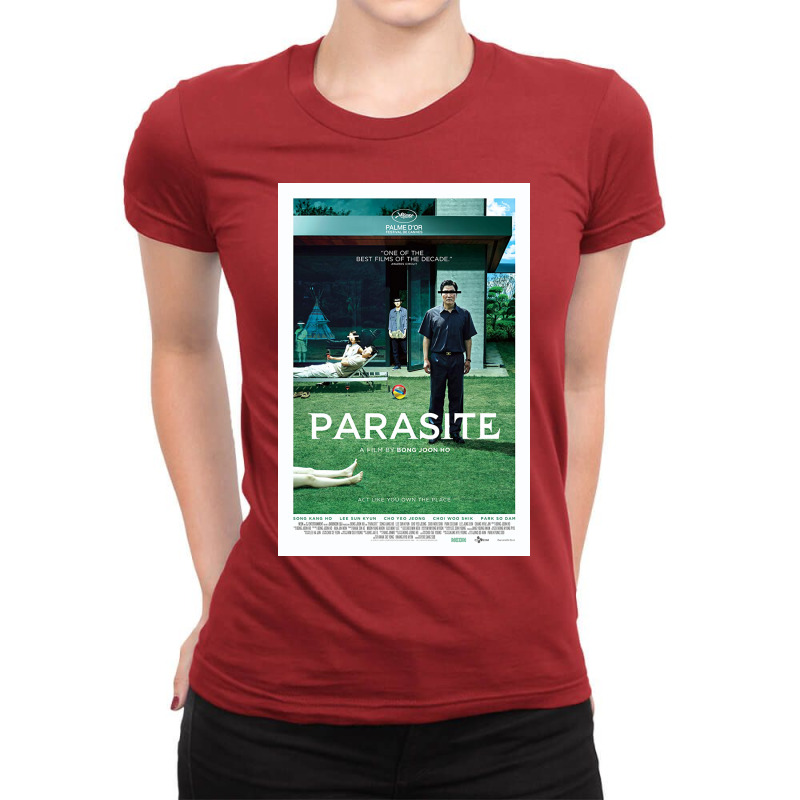 Best Parasite Poster 70s Ladies Fitted T-Shirt by linaskonfuu | Artistshot