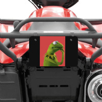 Pondering Kermit Atv License Plate | Artistshot