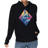 Vaporwave Japanese Wave Lightweight Hoodie | Artistshot