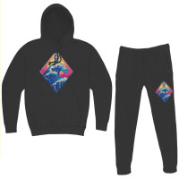 Vaporwave Japanese Wave Hoodie & Jogger Set | Artistshot