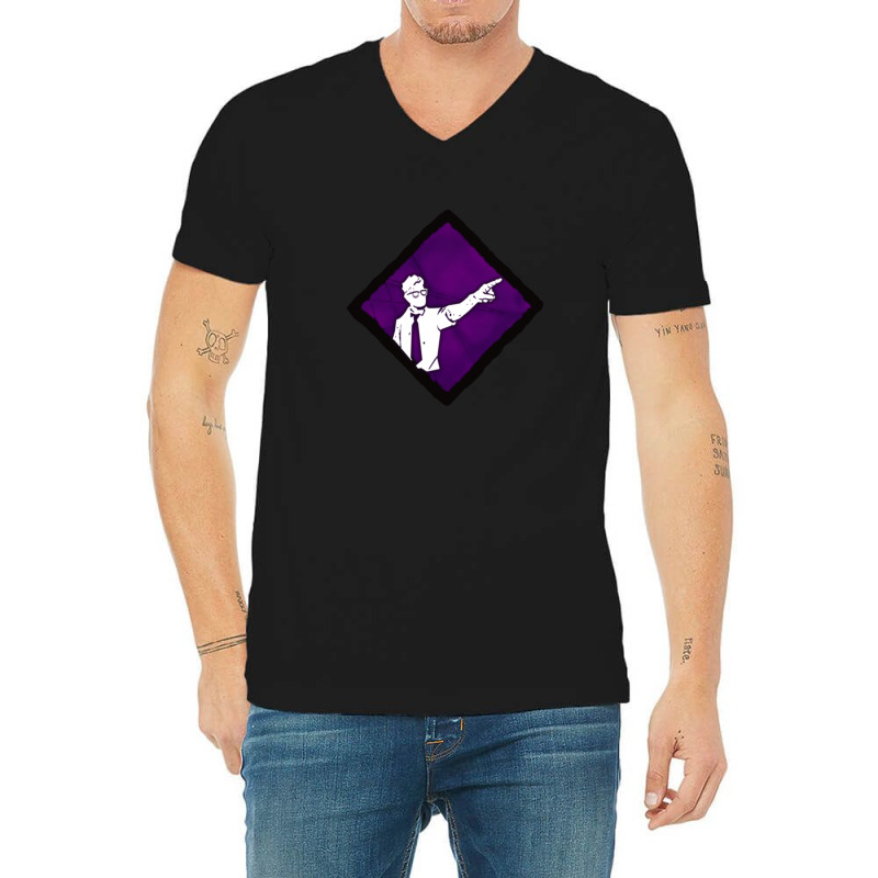 Leader Hq Diamond Perk Inspired Splash Art V-Neck Tee by ReenaKonicek | Artistshot