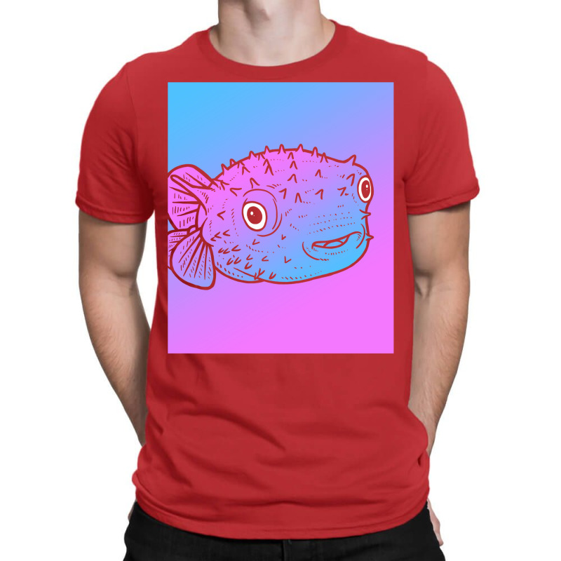 Vaporwave Puffer Fish Aesthetic Pastel Goth Blowfish T-Shirt by buddoxhardoe | Artistshot