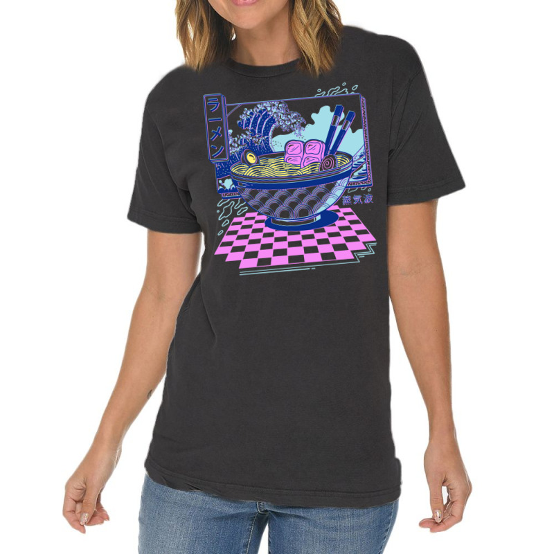 Vaporwave Ramen Vintage T-Shirt by buddoxhardoe | Artistshot