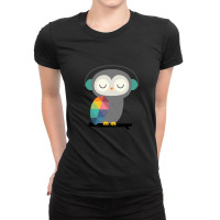 Owl Time Ladies Fitted T-shirt | Artistshot