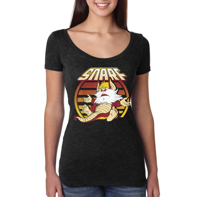 Thundercats Snarf Retro Sunset Portrait Women's Triblend Scoop T-shirt by DennisTomScott | Artistshot