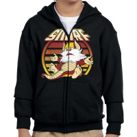 Thundercats Snarf Retro Sunset Portrait Youth Zipper Hoodie | Artistshot