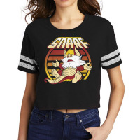 Thundercats Snarf Retro Sunset Portrait Scorecard Crop Tee | Artistshot