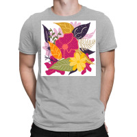 Modern Big Floral Composition Illustration Color Trend By Girly Trend T-shirt | Artistshot