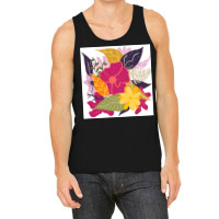 Modern Big Floral Composition Illustration Color Trend By Girly Trend Tank Top | Artistshot