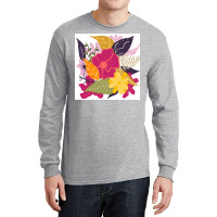 Modern Big Floral Composition Illustration Color Trend By Girly Trend Long Sleeve Shirts | Artistshot