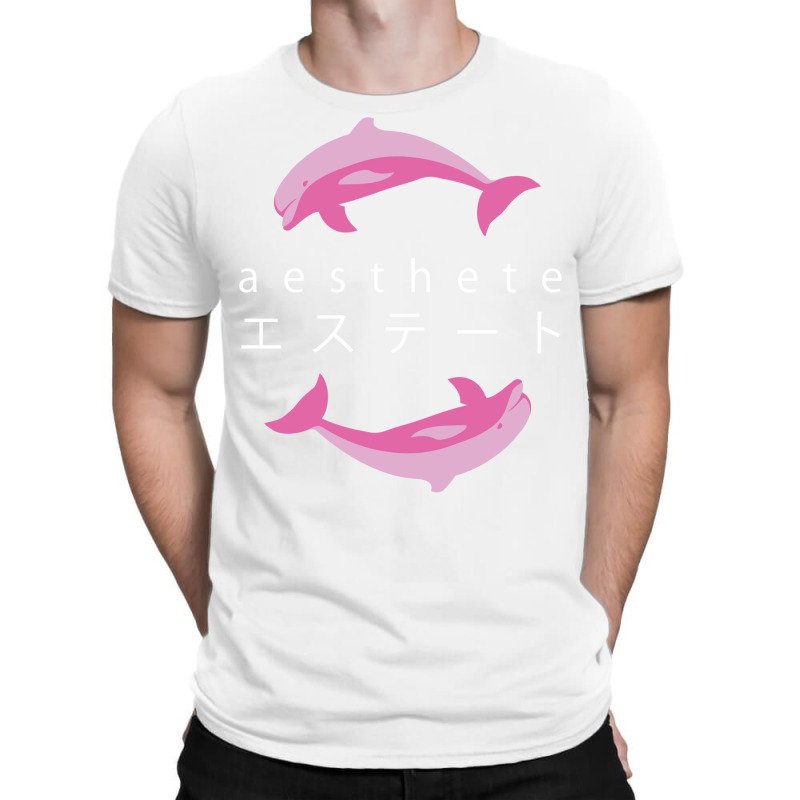 Vaporwave Aesthetic  Aesthete  Dolphins T-shirt | Artistshot