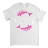 Vaporwave Aesthetic  Aesthete  Dolphins Classic T-shirt | Artistshot