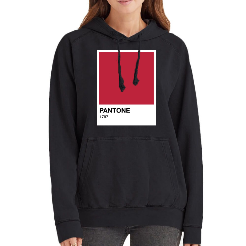 Pantone 1797 Poster Hippie Vintage Hoodie | Artistshot