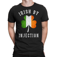 Womens Funny Irish By Injections   St Patricks Day Gift Vneck T-shirt | Artistshot