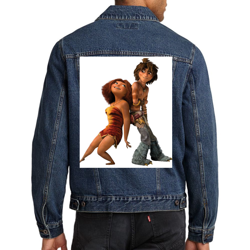 The Croods Sticker Poster Aesthetic Men Denim Jacket | Artistshot