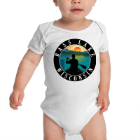 Bass Lake Lake Wisconsin T  Shirt Bass Lake Wisconsin Canoeing T  Shir Baby Bodysuit | Artistshot