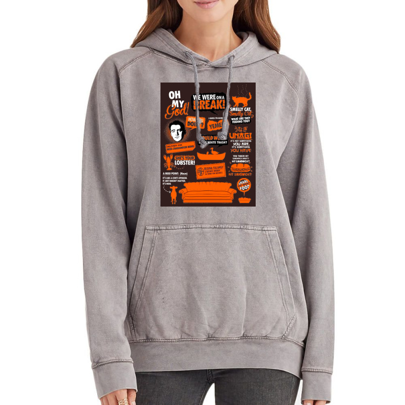 Friends Quote Compilation Poster Nature Vintage Hoodie | Artistshot