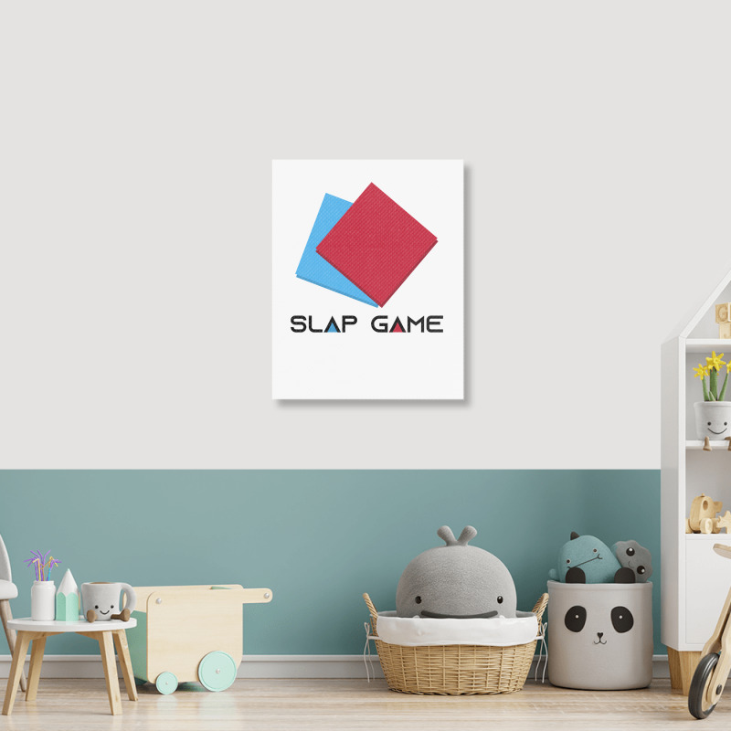 Slap Game Ddakji Portrait Canvas Print | Artistshot