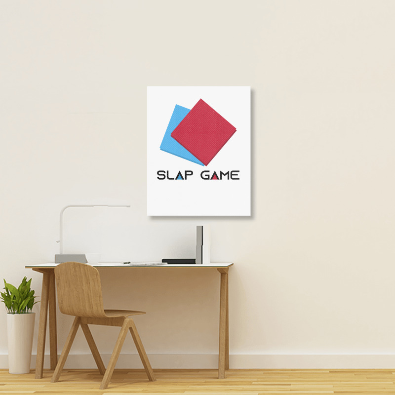 Slap Game Ddakji Portrait Canvas Print | Artistshot