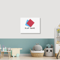 Slap Game Ddakji Landscape Canvas Print | Artistshot