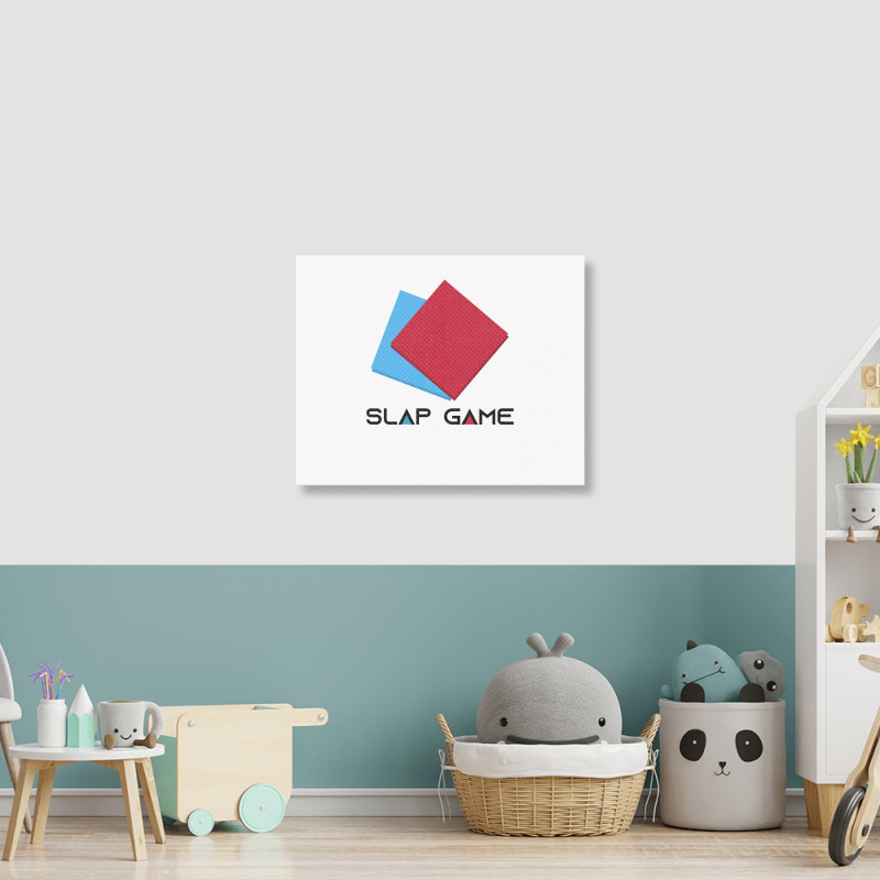 Slap Game Ddakji Landscape Canvas Print | Artistshot