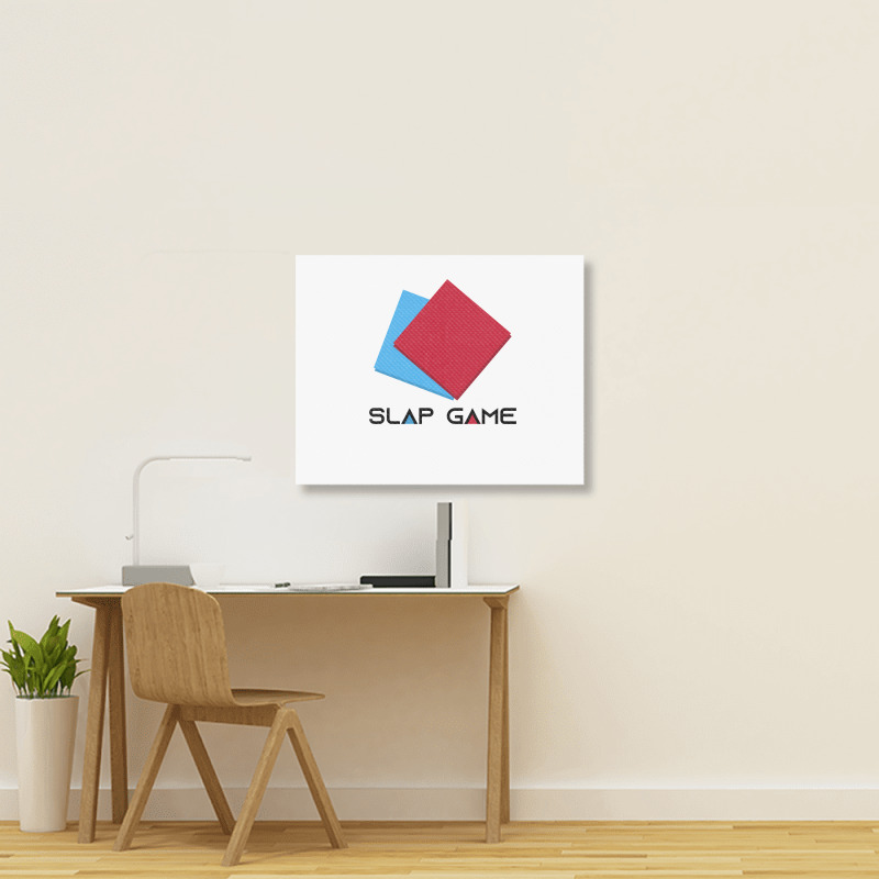 Slap Game Ddakji Landscape Canvas Print | Artistshot