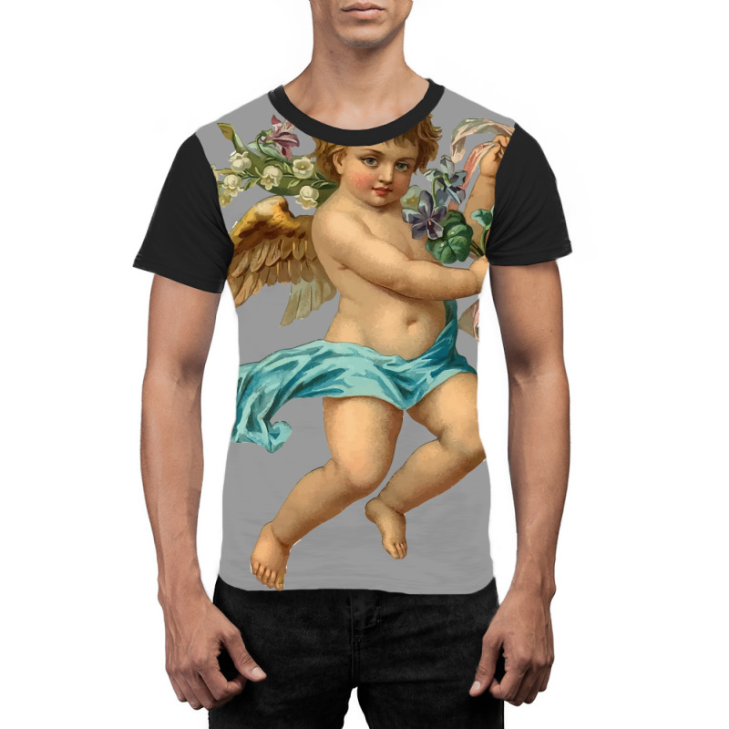 Vintage Cherub Angelic Angel Graphic T-shirt by buddoxhardoe | Artistshot