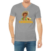 Vintage Cowgirl V-neck Tee | Artistshot