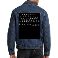 Christmas Lights A To Z Minimalist Tv Amp Design Film Amp Tv Art Poste Men Denim Jacket | Artistshot