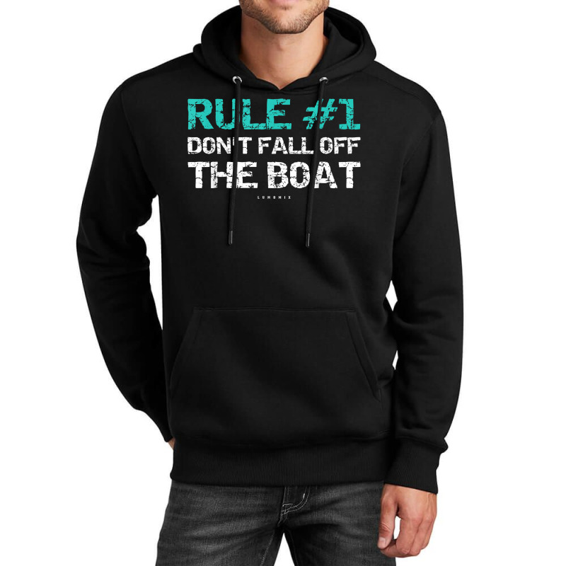 Funny Cruise Shirts   Rule 1 Don't Fall Off The Boat Shirt Unisex Hoodie | Artistshot