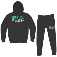 Funny Cruise Shirts   Rule 1 Don't Fall Off The Boat Shirt Hoodie & Jogger Set | Artistshot