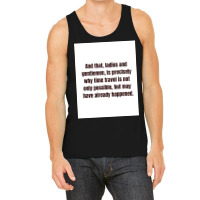 Time Travel Poster 80s Tank Top | Artistshot