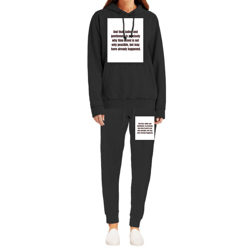 Time Travel Poster 80s Hoodie & Jogger set by nabetafitjej | Artistshot