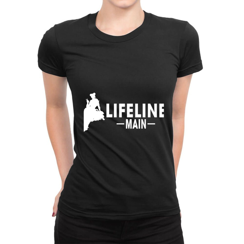 Lifeline Main Video Game Apex Legends Character Ladies Fitted T-Shirt by ReenaKonicek | Artistshot