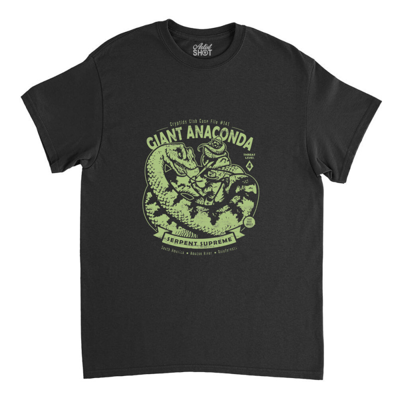 Giant Anaconda  Gift Crytpids Club Case File 141 1 Classic T-shirt by MarciJanie | Artistshot