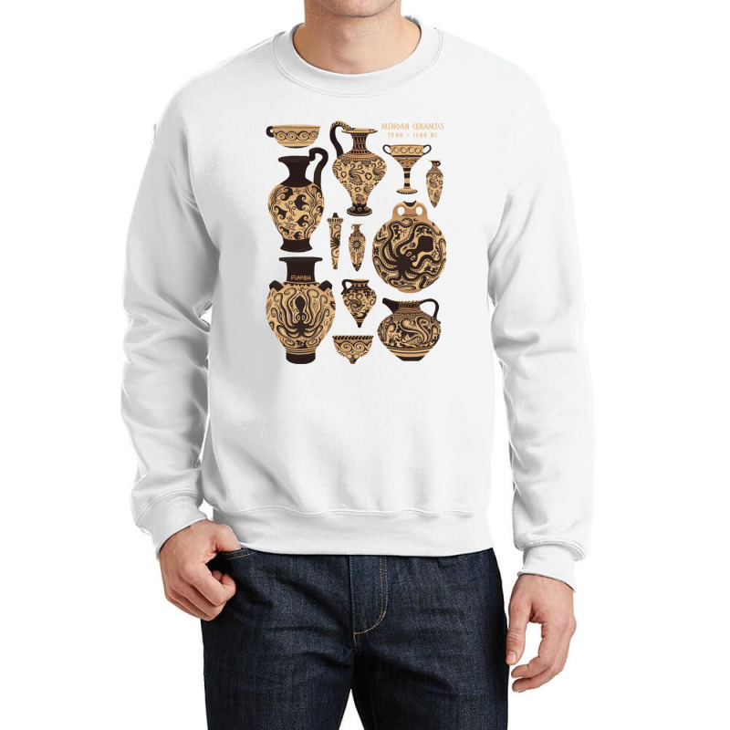 Late Minoan Ceramics Crewneck Sweatshirt by ANGELIQUENIGH | Artistshot