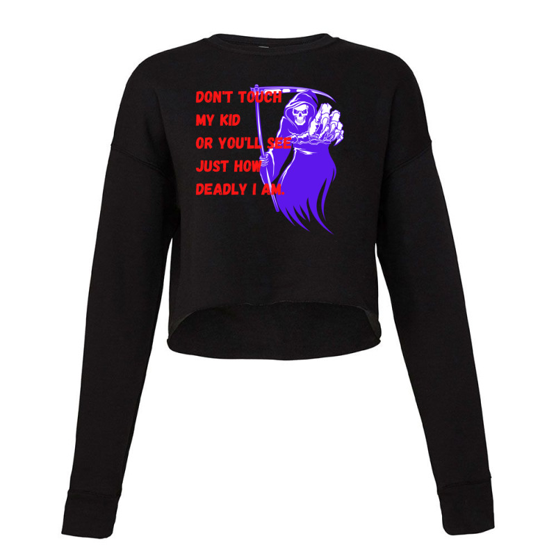 Grim Reaper Save Our Children From Pedophiles Cropped Sweater by THOMASMANUEL | Artistshot