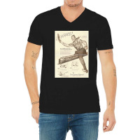 1951 Genuine Rr Ad - Hey Kiddies!  Hop On My Train! Long V-neck Tee | Artistshot