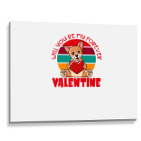 Chihuahua Valentine Will You Be My Forever Cute Valentine Metal Print Horizontal | Artistshot