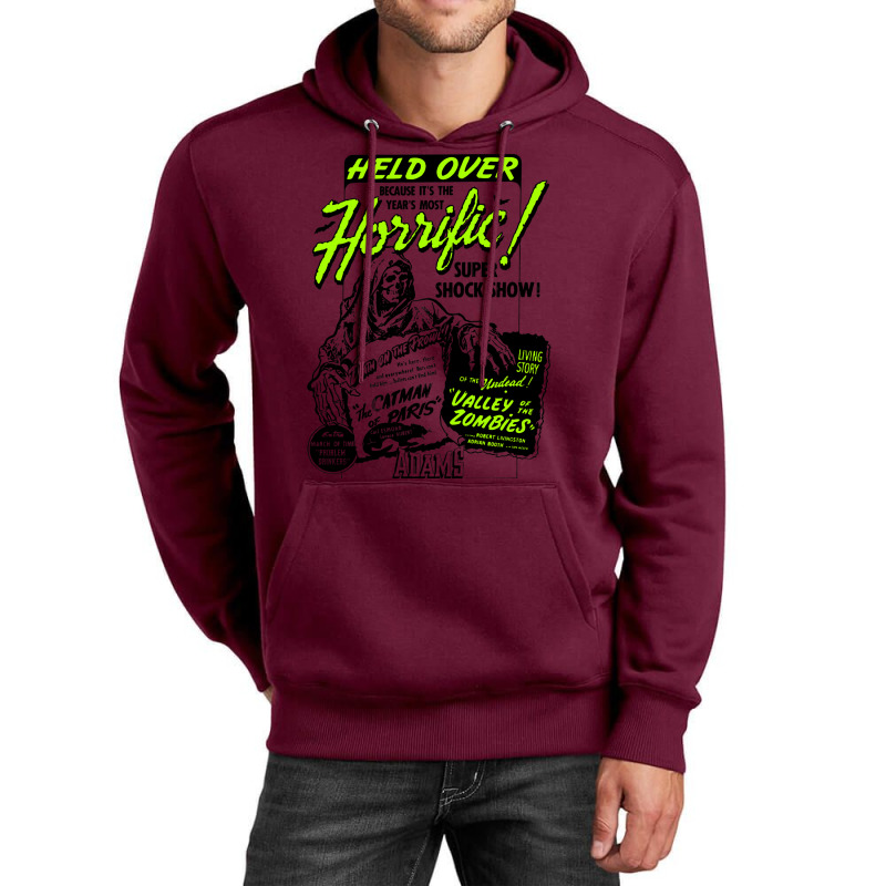 Horrific Super Shock Show      Vintage Horror Aesthetic Unisex Hoodie | Artistshot